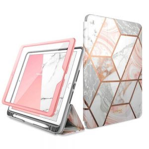 Supcase Cosmo Pencil iPad 10.2″ tok márvány mintával