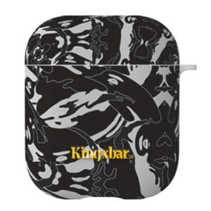 Kingxbar AirPods Camouflage szilikon tartó terepmintás (fekete)