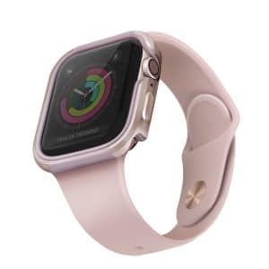 Uniq Valencia Apple Watch 4/5 aluminium tok (rózsaszín)