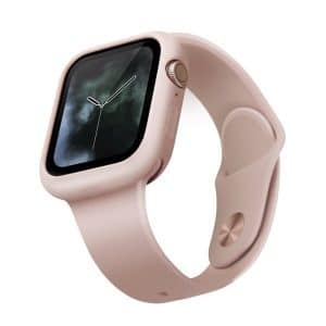 Uniq Lino Apple Watch 4/5 szilikon tok (rózsaszín)