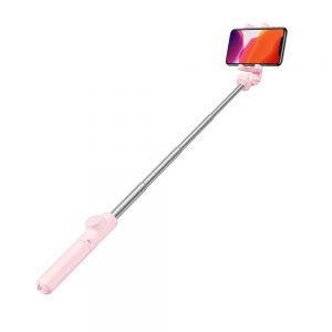 Baseus Selfie Stick (szelfi bot) állvánnyal (rózsaszín)
