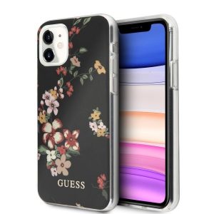 Guess Flower iPhone 11/11 Pro/11 Pro max telefontok (fekete)