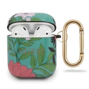 Guess Flower AirPods tartó GUACA2TPUBKFL01 (zöld)