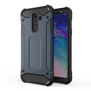 Hybrid Armor Case Tough Rugged Samsung Galaxy A6+ 2018 telefontok (kék)