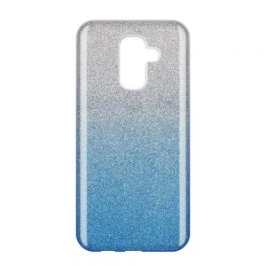 Wozinsky Glitter Shining tok Samsung Galaxy A6+ 2018 (kék)