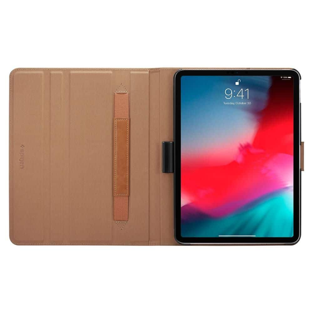 iTok webáruház - Spigen Spigen Stand Folio iPad Pro 11" 2018 tok (barna) 11 Spigen Stand Folio iPad Pro 11" 2018 tok (barna) - Image 11