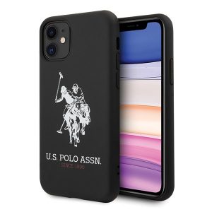 US Polo Silicone Collection iPhone 11 telefontok (fekete)