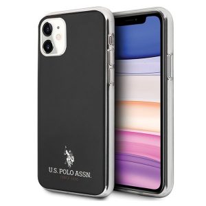 US Polo Shiny Collection iPhone 11 telefontok (fekete)