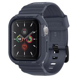 Spigen Rugged Armor PRO Apple Watch 4/5 (44mm) védőtok óraszíjjal (szürke)