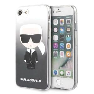 Karl Lagerfeld Gradient Ikonik Karl iPhone 6/6s/7/8/SE 2020 telefontok (fekete)