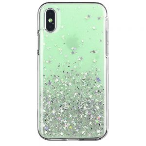 Wozinsky Star Glitter Shining csillámos telefontok iPhone Xr (zöld)