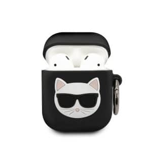 Karl Lagerfeld Choupette AirPods szilikon tok (fekete)