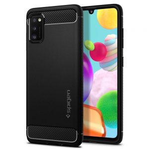 Spigen Rugged Armor Samsung Galaxy A41 (fekete)