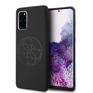 Guess 4G Tone On Tone Samsung S20 G980 szilikon telefontok (fekete)