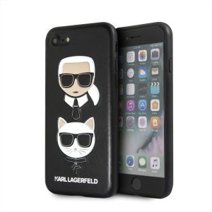 Karl Lagerfeld Karl & Choupette iPhone 6/6s/7/8/SE 2020 telefontok (fekete)