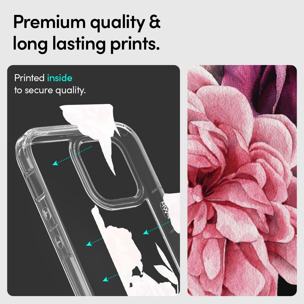 iTok webáruház - Spigen Spigen Cyrill Cecile iPhone 12 / iPhone 12 Pro telefontok Rose Floral (átlátszó) 7 Spigen Cyrill Cecile iPhone 12 / iPhone 12 Pro telefontok Rose Floral (átlátszó) - Image 7