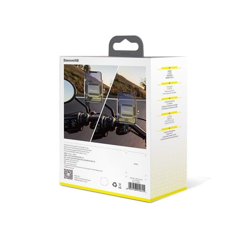 iTok webáruház - Baseus Baseus Knight motorra és kerékpárra szerelhető telefontartó (ezüst) 8 Baseus Knight motorra és kerékpárra szerelhető telefontartó (ezüst) - Image 8