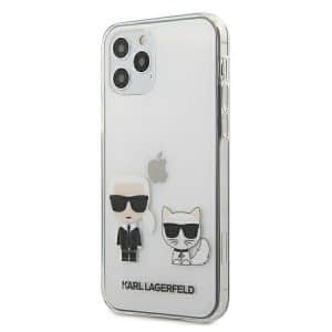 Karl Lagerfeld iPhone 12 / iPhone 12 Pro Karl & Choupette telefontok (átlátszó)