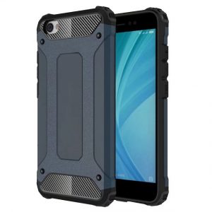 Hybrid Armor Case Tough Rugged Xiaomi Redmi Note 5A telefontok (sötétkék)