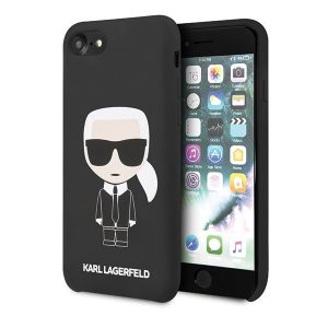 Karl Lagerfeld Silicone Ikonik szilikon iPhone 6/6s/7/8/SE2020 tok (fekete)