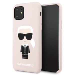Karl Lagerfeld Silicone Ikonik szilikon iPhone 11 tok (rózsaszín)