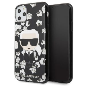 Karl Lagerfeld Flower Ikonik Karl iPhone 11 Pro telefontok (fekete)