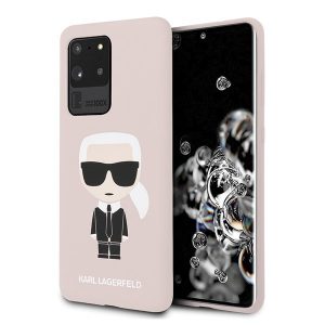 Karl Lagerfeld Silicone Ikonik Samsung S20 Ultra G989 telefontok (rózsaszín)