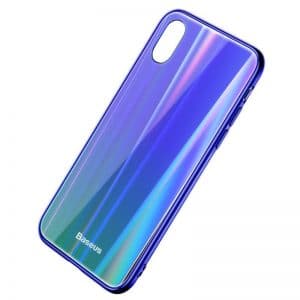 Baseus Luster Case iPhone X/Xs telefontok (kék-zöld)