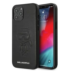 Karl Lagerfeld Ikonik Outline iPhone 12 Pro Max telefontok (fekete)