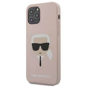 Karl Lagerfeld Silicone Ikonik Karl’s Head szilikon iPhone 12/12 Pro tok (rózsaszín)