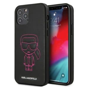 Karl Lagerfeld Ikonik Outline iPhone 12 Pro Max (rózsaszín)