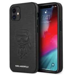 Karl Lagerfeld Ikonik Outline iPhone 12 mini tok (fekete)