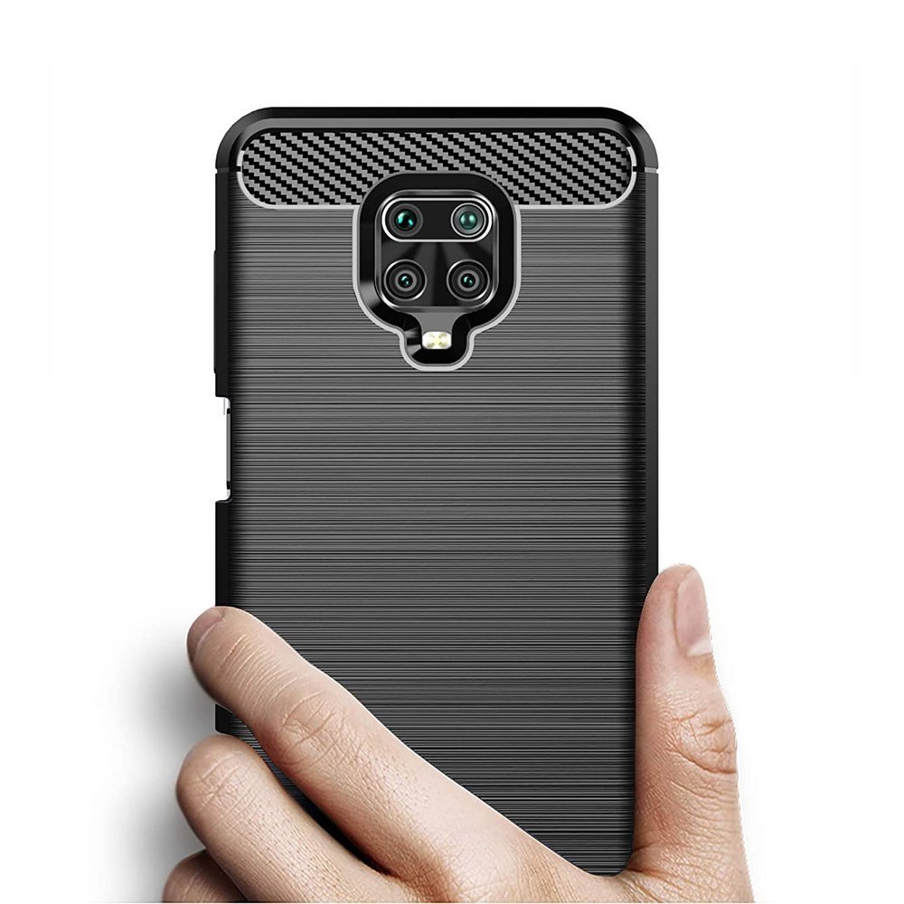 iTok webáruház - Hurtel Carbon Case szilikon telefontok Xiaomi Redmi Note 9 Pro / Redmi Note 9S (sötétkék) 6 Carbon Case szilikon telefontok Xiaomi Redmi Note 9 Pro / Redmi Note 9S (sötétkék) - Image 6