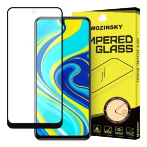 Wozinsky kijelzővédő edzett üvegfólia Xiaomi Redmi Note 9 / Redmi Note 10X 4G (fekete keretes)