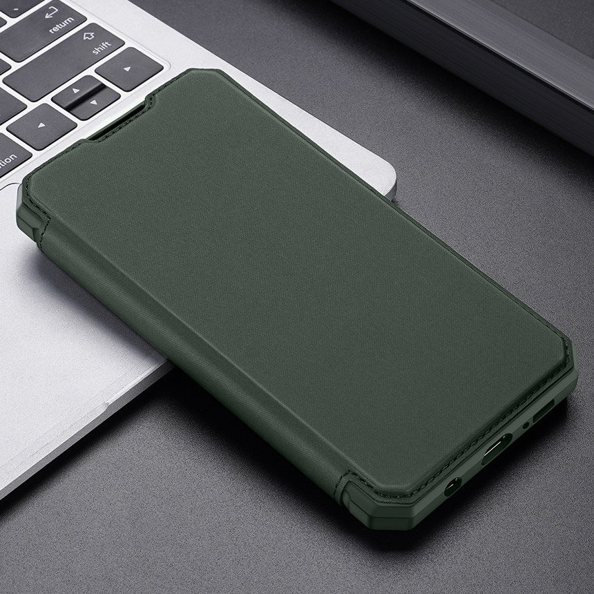 Dux Ducis Skin X Bookcase Samsung Galaxy A51 kitámasztható telefontok (zöld) - Image 13