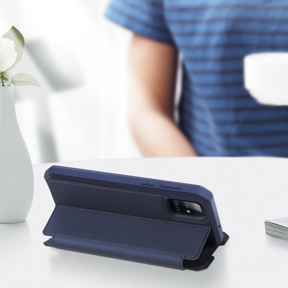 Dux Ducis Skin X Bookcase Samsung Galaxy A51 kitámasztható telefontok (zöld) - Image 14