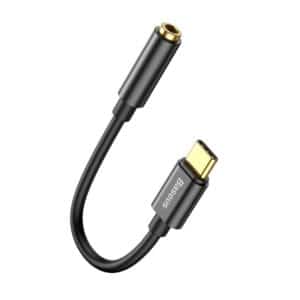 Baseus L54 USB-C átalakító jack 3.5 mm aljzat adapter DAC 24 bit 48kHz (fekete)