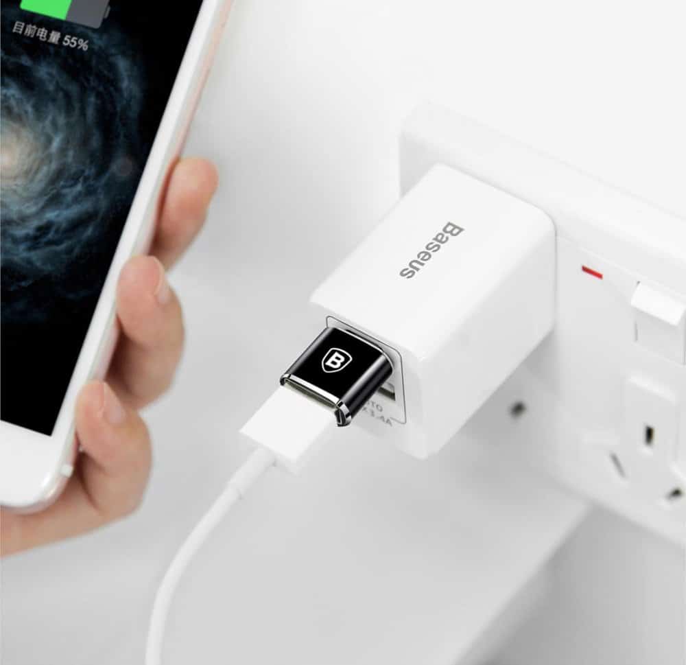 Baseus Converter adapter átalakító USB-USB Type C aljzat (fekete) - Image 12