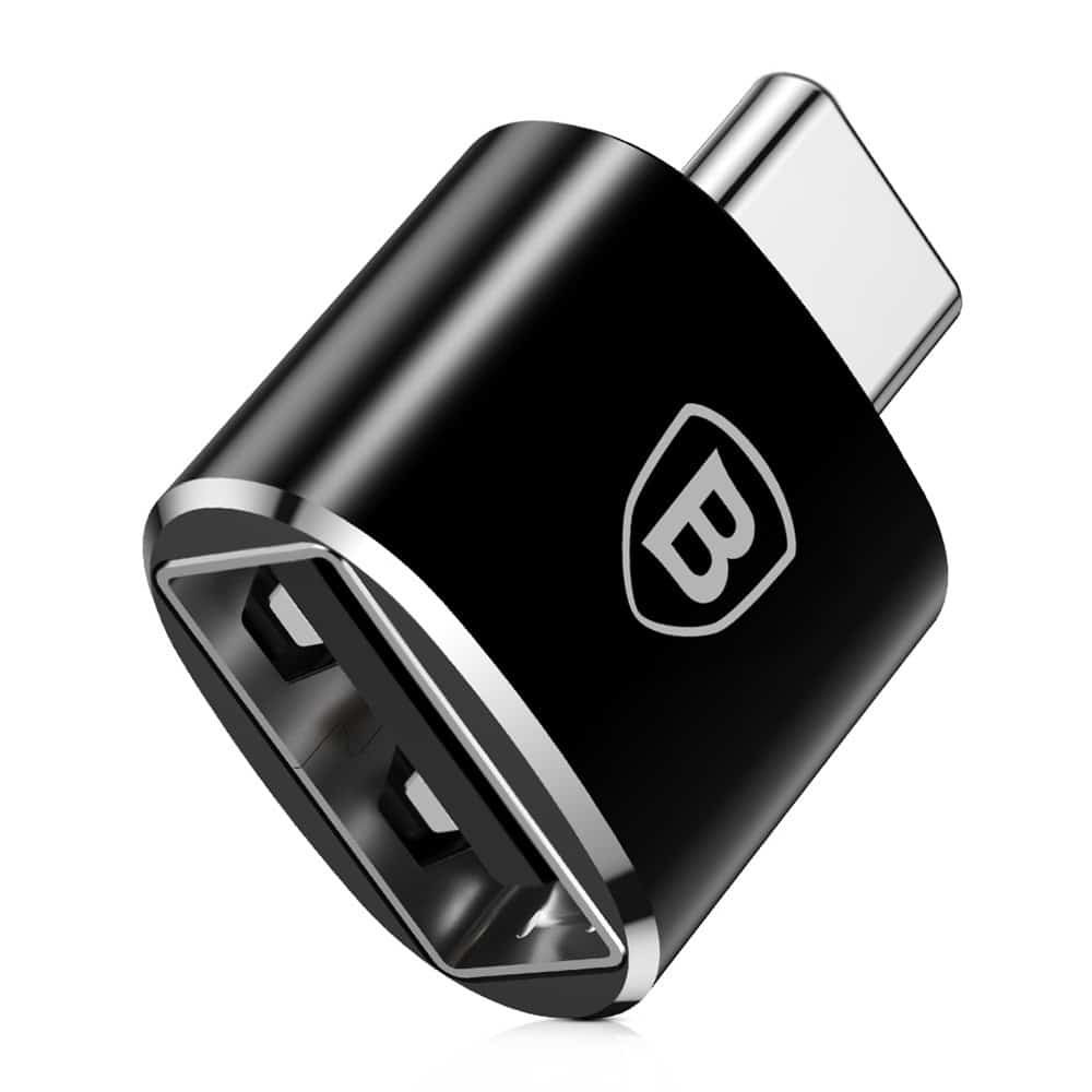 Baseus Converter adapter átalakító USB-USB Type C aljzat (fekete)