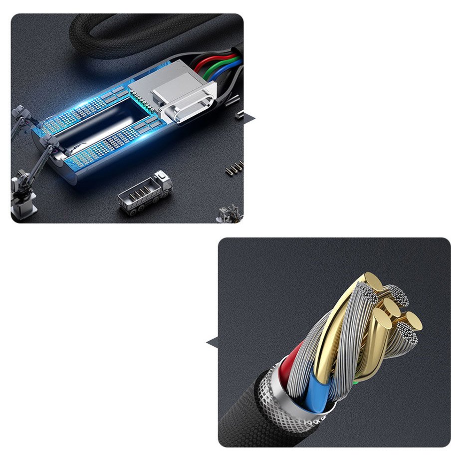 iTok webáruház - Baseus Baseus Audio Converter L60 adapter átalakító USB Type C aljzat + fülhallgató jack 3.5mm aljzat (fekete) 8 Baseus Audio Converter L60 adapter átalakító USB Type C aljzat + fülhallgató jack 3.5mm aljzat (fekete) - Image 8