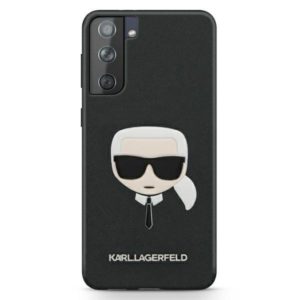 Karl Lagerfeld Saffiano Ikonik Karl’s Head Samsung S21 5G telefontok (fekete)