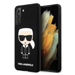 Karl Lagerfeld Silicone Ikonik Samsung S21+ G996 telefontok (fekete)