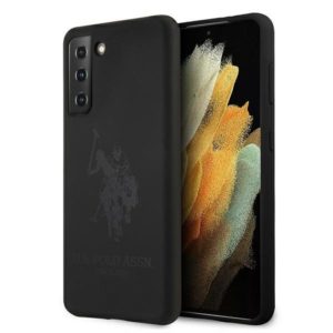 US Polo Silicone On Tone Samsung Galaxy S21 5G telefontok (fekete)