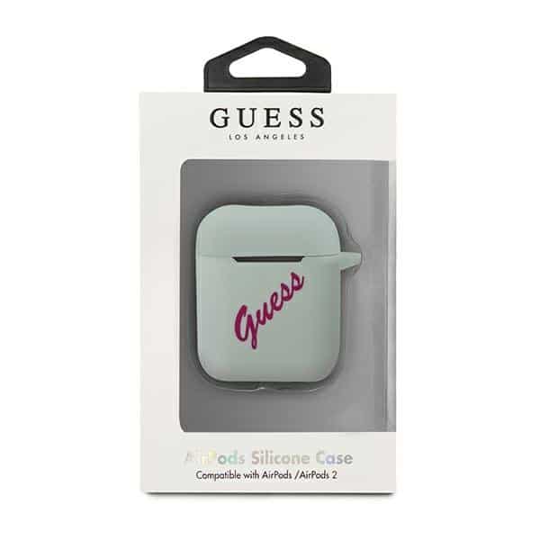 Guess Silicone Vintage AirPods tok GUACA2LSVSBF (fuchsia világoskék) - Image 3