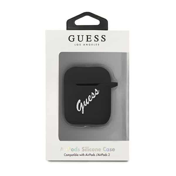 Guess Silicone Vintage AirPods tok GUACA2LSVSBW (fekete fehér) - Image 3