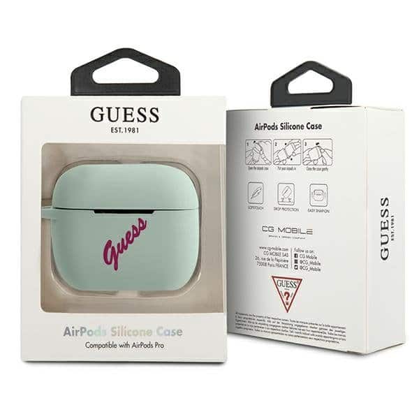Guess Silicone Vintage AirPods Pro tok GUACAPLSVSBF (fuchsia világoskék) - Image 3