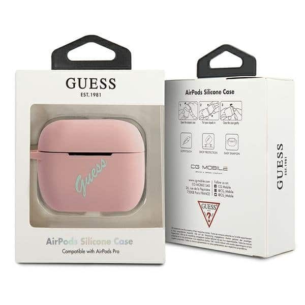 Guess Silicone Vintage AirPods Pro tok GUACAPLSVSPG (rózsaszín) - Image 3