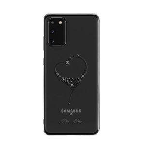 Kingxbar Wish Series Swarovski kristályokkal Samsung Galaxy S20 tok (fekete)