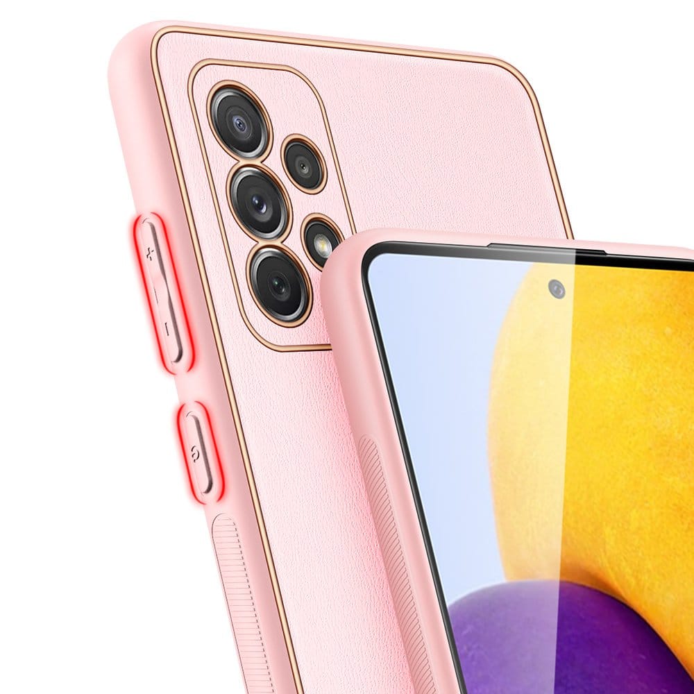 iTok webáruház - Dux Ducis Dux Ducis Yolo elegáns tok műbőr bevonattal Samsung Galaxy A72 (rózsaszín) 4 Dux Ducis Yolo elegáns tok műbőr bevonattal Samsung Galaxy A72 (rózsaszín) - Image 4