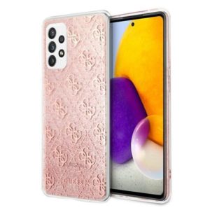 Guess 4G Peony Glitter Samsung Galaxy A72 telefontok (rózsaszín)